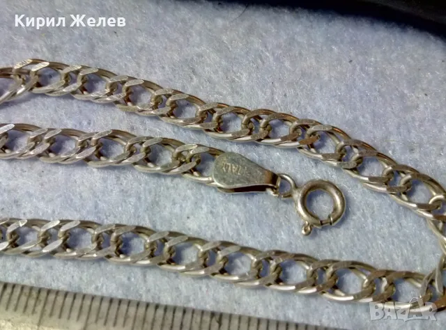 ИЗИСКАНА ИТАЛИАНСКА СРЕБЪРНА ГРИВНА СРЕБРО 925 ITALY КЛАСИЧЕСКА РЪЧНА ВИНТИДЖ АРТ ПЛЕТКА 49415, снимка 5 - Гривни - 48901289