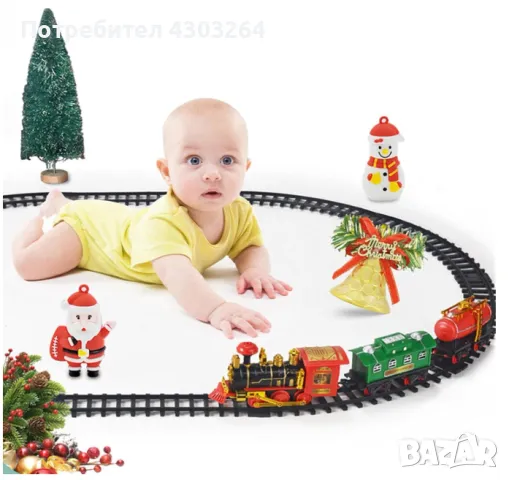 Kоледно електрическо влакче, снимка 9 - Влакчета, самолети, хеликоптери - 48014312