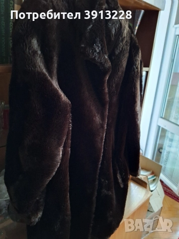 Дамско палто, еко кожа, р-р М,цена 50 лв