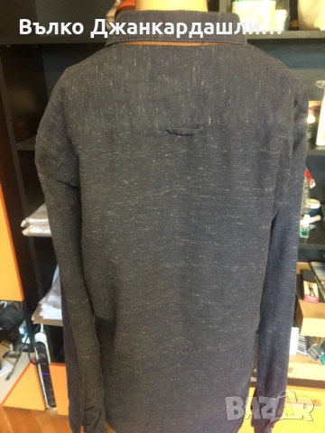 Зимна мъжка риза Massimo Dutti, размер L, снимка 4 - Ризи - 53151173