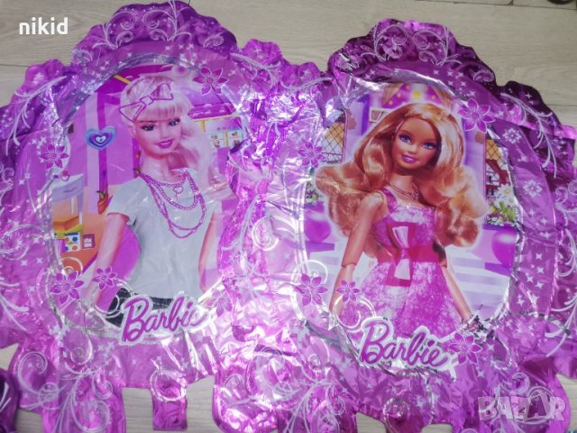 Барби Barbie двустранен голям огледало балон фолио фолиев хелий или въздух парти рожден ден, снимка 1 - Други - 34209672