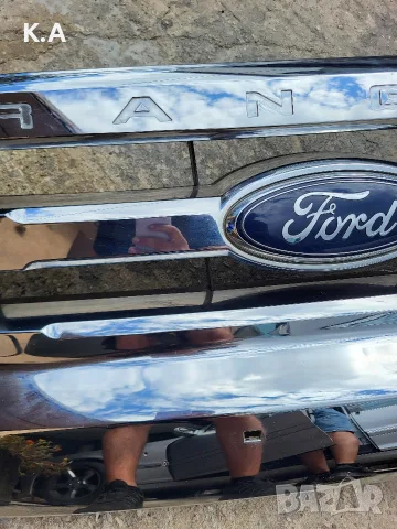 Решетка предна броня хром Ford Ranger 3, снимка 3 - Части - 56199069