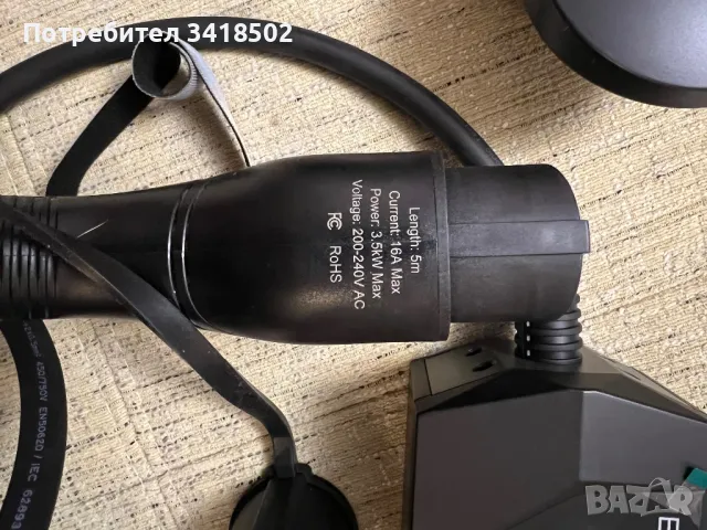 Мобилна зарядна станция 16А Тип 1 към домашен шуко за електромобил, plug in хибрид, снимка 2 - Аксесоари и консумативи - 49327056