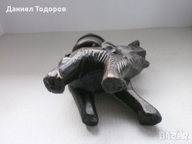 Дървена Фигура, Статуетка на Слон - Дърворезба, снимка 7 - Декорация за дома - 35892753