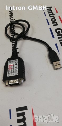 USB 2.0 Сериен RS232 DB9 Мъжки Конвертор Кабел  0,50 м., снимка 1 - Кабели и адаптери - 42076094