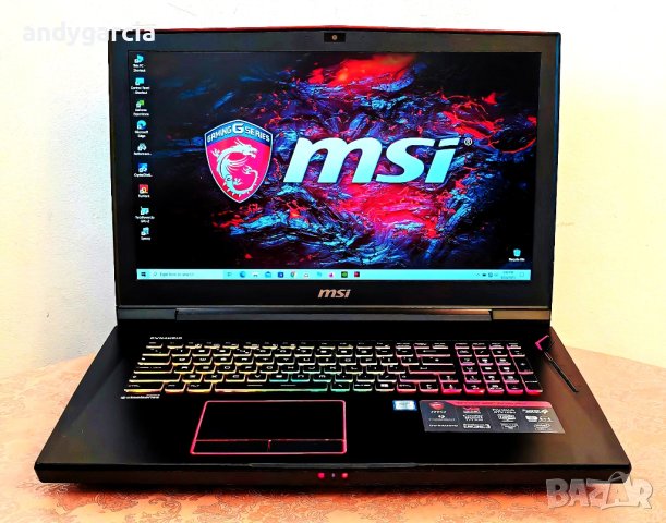 GTX 1080 8GB 210W/17.3 FullHD IPS/32GB RAM/256GB SSD NVMe + 1TB HDD/MSI GT73 Titan , снимка 1