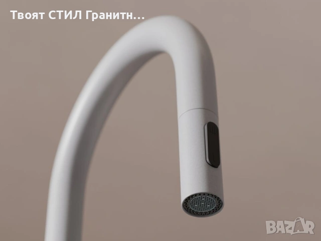 Сив смесител за кухня с изтегляща глава, 2 режима на струя - 9020, снимка 12 - Смесители - 53736560