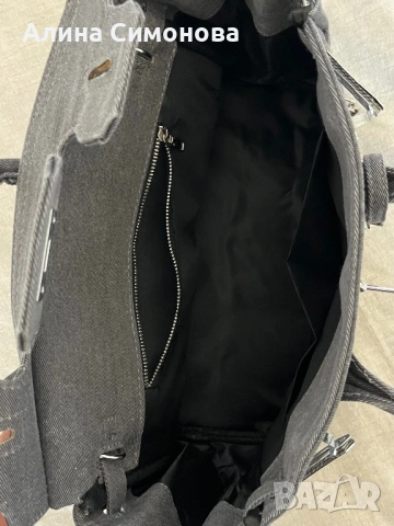 Стилна дънкова чанта с украшения 🩶, снимка 4 - Чанти - 53600047