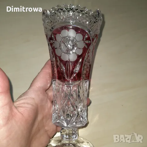 Намалена цена 26лв Кристална вазичка, снимка 12 - Други ценни предмети - 47999224