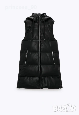 Кожен елек Zara , снимка 5 - Елеци - 53582676