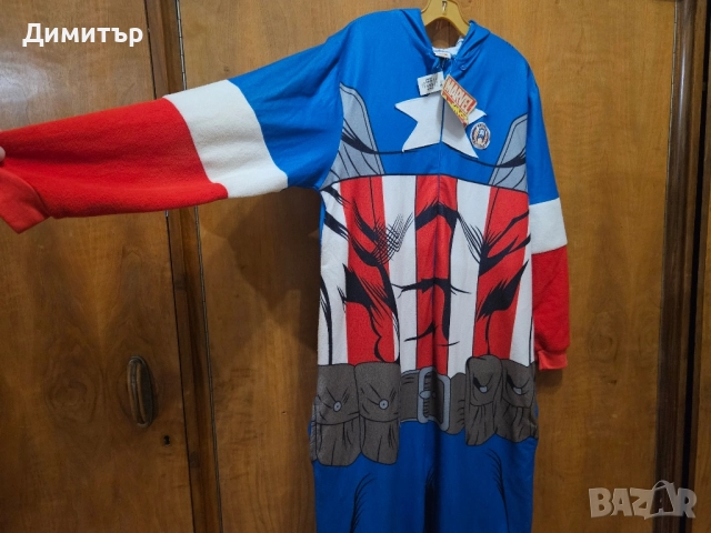 костюм Marvel Comics Captain America Halloween Хелоуин costume x-men dc comics, снимка 7 - Костюми - 52092004