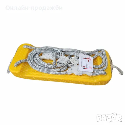 Пластмасова детска люлка без облегалка, стабилна и лека, включени въжета