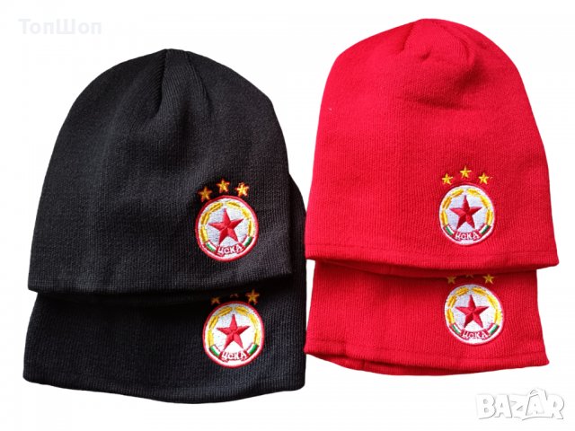 Зимна шапка ЦСКА София - 2 Модела, снимка 4 - Шапки - 39061387