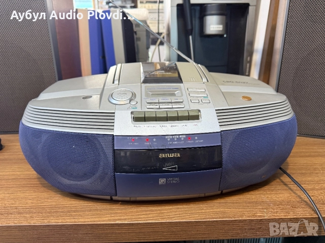 AIWA CSD-ED37 Преносим касетофон, рекордер, CD радио, голям бумбокс, снимка 2 - Радиокасетофони, транзистори - 52174753