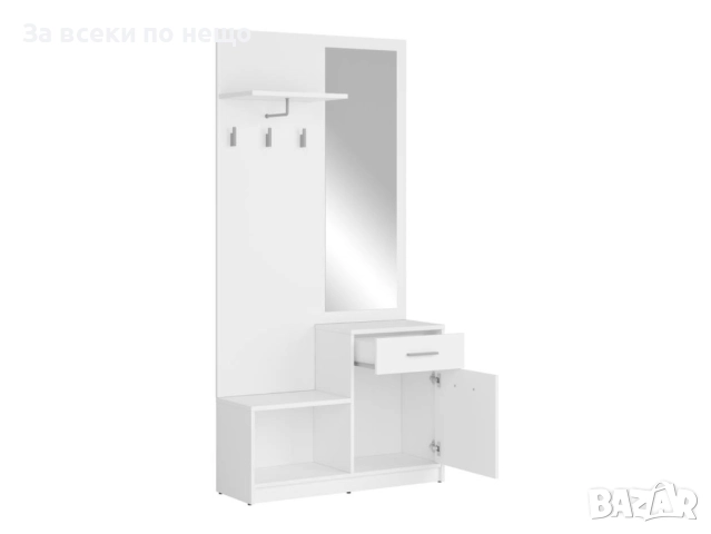 Антре NEPO PLUS PPK корпус и фронт бяло Код P1526, снимка 3 - Секции и витрини - 52543843