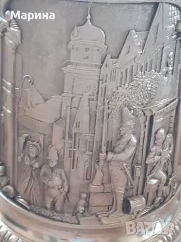 Халба от калай, височина 18 см, Antik*Vintage#35, снимка 5 - Антикварни и старинни предмети - 47607001