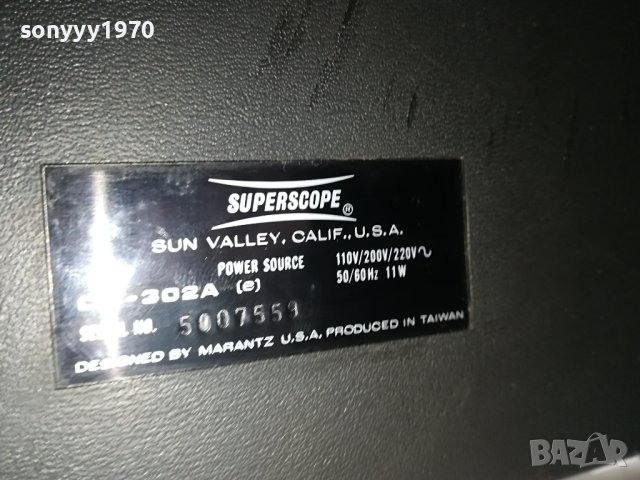 SUPERSCOPE CD-302A DECK-ВНОС FRANCE 2408231400, снимка 17 - Декове - 41953816