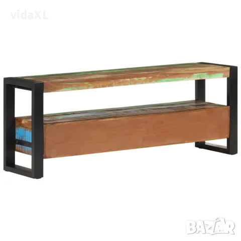 vidaXL ТВ шкаф, 120x30x45 см, регенерирано дърво масив, снимка 2 - Секции и витрини - 56147268