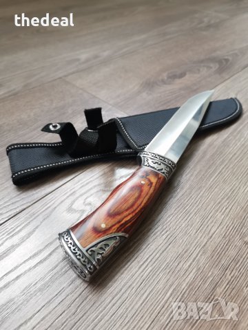 Ловен нож с орнаменти/Русия , снимка 7 - Ножове - 41460863