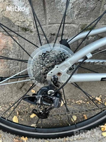 28 цола алуминиев велосипед с 21 скорости усилени капли амортисьори предни и задни като нов , снимка 10 - Велосипеди - 52166345