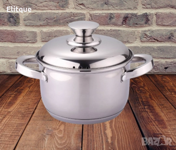 Тенджера Rosberg 18/20/22/24/26 см, Неръждаема стомана, снимка 2 - Съдове за готвене - 52889040