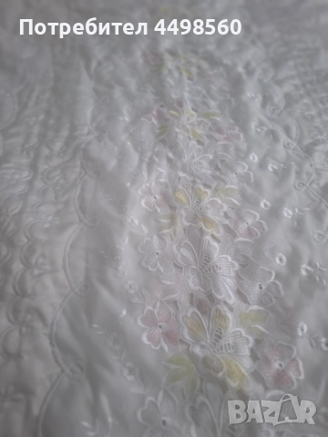 Кувертюра/Шалте за спалня с къдрици 3 части, снимка 6 - Покривки за легло - 51659790