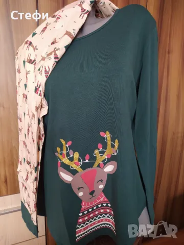 Коледна Дамска Пижама 3XL и 5XL 25лв, снимка 6 - Пижами - 48008400