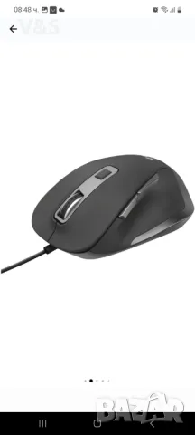 Мишка Trust Fyda, Жична, Ергономична, USB, Черен/Сив, снимка 3 - Клавиатури и мишки - 48244996