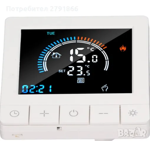 Smart термостат за отопление, с приложение за програмиране, подходящо за дома, офиса (WiFi)