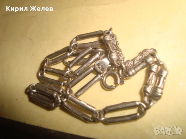 СРЕБЪРНА ГРИВНА СРЕБРО 925 РЕТРО КРАЛСКА ПЛЕТКА РЪЧНА СТАРА МАЙСТОРСКА ЮВЕЛИРНА ИЗРАБОТКА 25650, снимка 9 - Гривни - 35702519