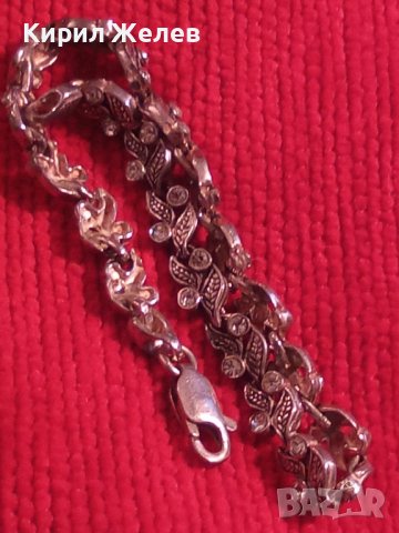 ФИНА СКЪПОЦЕННА ФЛОРАЛНА СРЕБЪРНА АРТ ГРИВНА СРЕБРО 925 с ФАСЕТИРАНИ ЦИРКОНИ 32651, снимка 7 - Гривни - 38323662