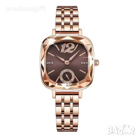 Дамски часовник, наличен в два различни цвята на циферблата, снимка 3 - Дамски - 51131794