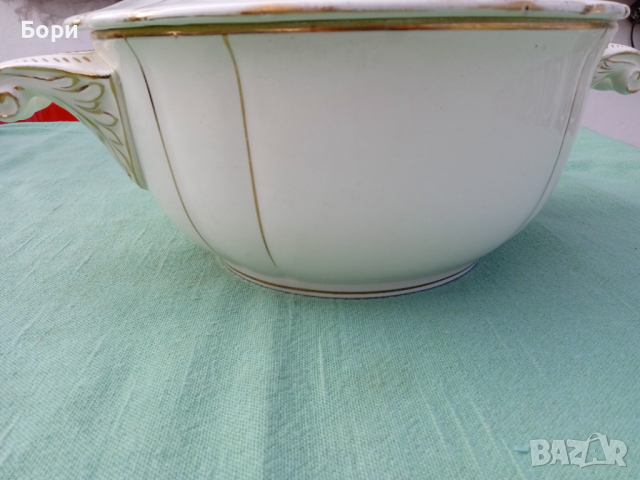 Стар немски порцеланов супник, снимка 7 - Чинии - 36260917