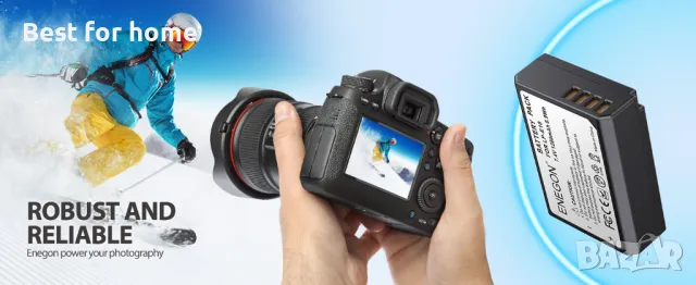 LP-E10 ENEGON Батерии и бързо двойно зарядно за Canon EOS, снимка 2 - Батерии, зарядни - 48483245