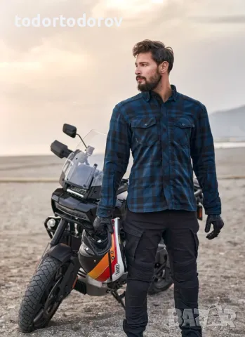 Мото риза SHIMA RENEGADE BLUE,CE-протектори,вентилация