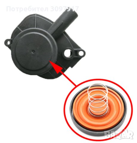 Мембрана клапан картерни газове FORD VOLVO 2.0-2.5D 1511222 30684381 30757730, снимка 4 - Части - 41017026