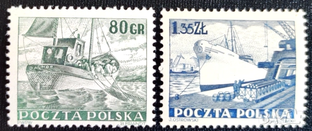 Полша - марки от 1953 г. , снимка 4 - Филателия - 53305791