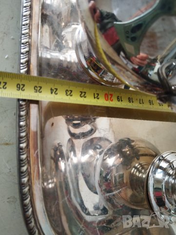 Посребрен бароков сервиз, снимка 3 - Антикварни и старинни предмети - 42416385