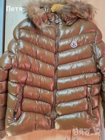 Зимно яке Moncler с гъши пух и естествен косъм