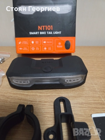 Задна велосипедна светлина с мигачи RAVEMEN NT101 160lm, снимка 3 - Части за велосипеди - 52528515