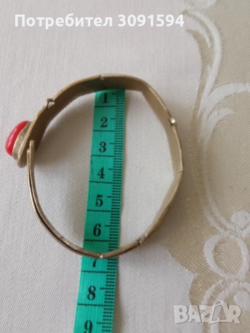 Винтидж индийска гривна със корал , снимка 4 - Гривни - 51933611