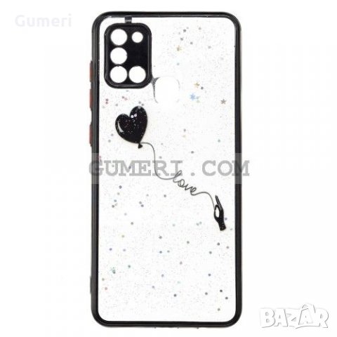 Samsung Galaxy A21s Хибриден Предпазен Гръб Със Защита За Камерата - Прозрачен С Картинки, снимка 8 - Калъфи, кейсове - 34447651