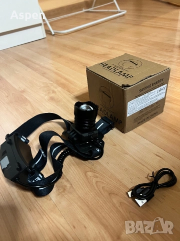 Мощен LED челник - ЧИСТО НОВ, снимка 4 - Къмпинг осветление - 53864967