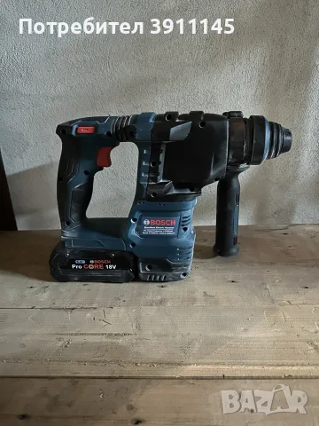 Bosch акумулаторен комплект от 4 части, перфоратор, ударен гайковерт, ъглошлайф и винтоверт , снимка 5 - Куфари с инструменти - 55861908
