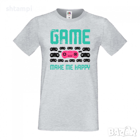 Мъжка тениска Game Make Me Happy, снимка 5 - Тениски - 36193160