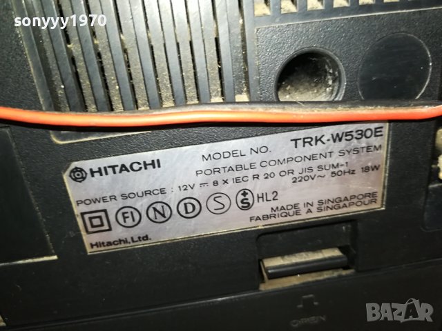 HITACHI-КАСЕТОФОН 2702241627, снимка 6 - Радиокасетофони, транзистори - 44496089