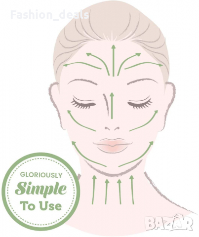 Нов Натурален камък нефрит Инструмент за масаж на лице, врат шия Ролер, снимка 5 - Други - 36355225