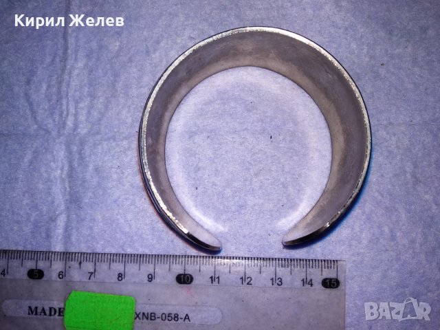 ПРЕКРАСНА СРЕБРИСТА ФЛОРАЛНО ОРНАМЕНТИРАНА РЕГУЛИРУЕМА БРОНЗОВА РЕТРО ГРИВНА 10307, снимка 5 - Гривни - 41202026