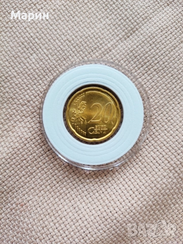 20 Euro Cent 2017 San Marino монета с грешка, снимка 4 - Нумизматика и бонистика - 52468970