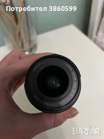 Обектив Canon EF-M 15-45mm f/3.5-6.3, снимка 3 - Обективи и филтри - 53037335